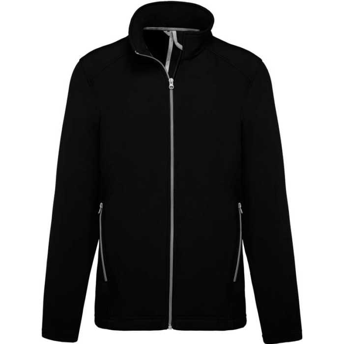 plain black soft shell jacket
