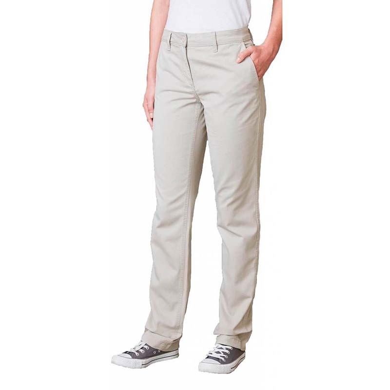 Front Row Ladies Stretch Chino Trousers  GMG Logos